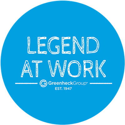 Legend At Work Sticker - Blue - Round