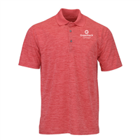 Paragon Men's Dakota Striated Heather Polo - Crimson Heather