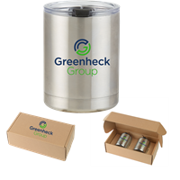 Stainless Steel Lowball Glass Gift Box Set