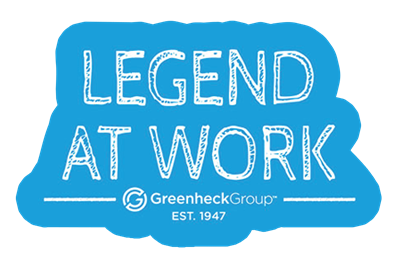 Legend At Work Sticker - Blue
