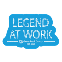 Legend At Work Sticker - Blue