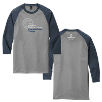 Navy Frost/Grey Frost Baseball Tee
