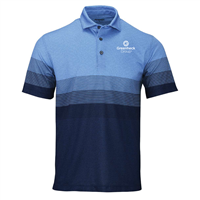 Men's Belmont Sublimated Heathered Polo - Blue Heather