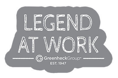 Legend At Work Sticker - Grey