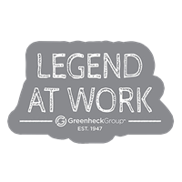 Legend At Work Sticker - Grey