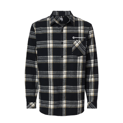 Burnside-Open Pocket Long Sleeve Flannel Shirt