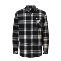 Burnside-Open Pocket Long Sleeve Flannel Shirt