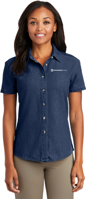 Women's Short Sleeve Denim Shirt