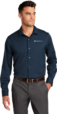 Stretch Shirt - River Blue