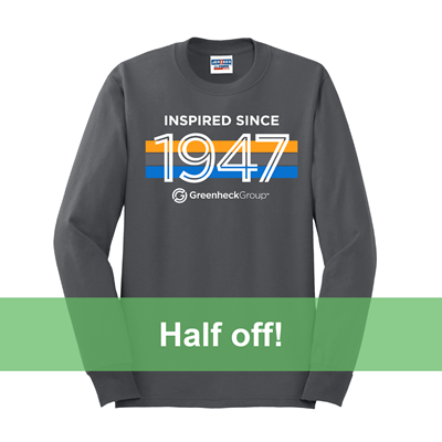 1947 Long Sleeve Tee - Charcoal Grey