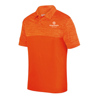 Unisex Shadow Tonal Heather Polo - Orange