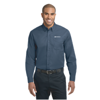 Port Authority Tall Long Sleeve Easy Care Shirt - Navy
