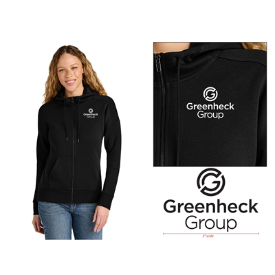 District® Women’s Perfect Weight® Fleece Drop Shoulder Full-Zip Hoodie